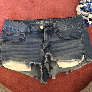 American eagle jean shorts